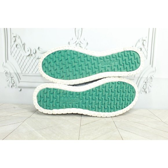 LL Bean Gray Nylon Mesh Cozy Fleece Ultralight PrimaLoft Slippers 10 M - Picture 9 of 9